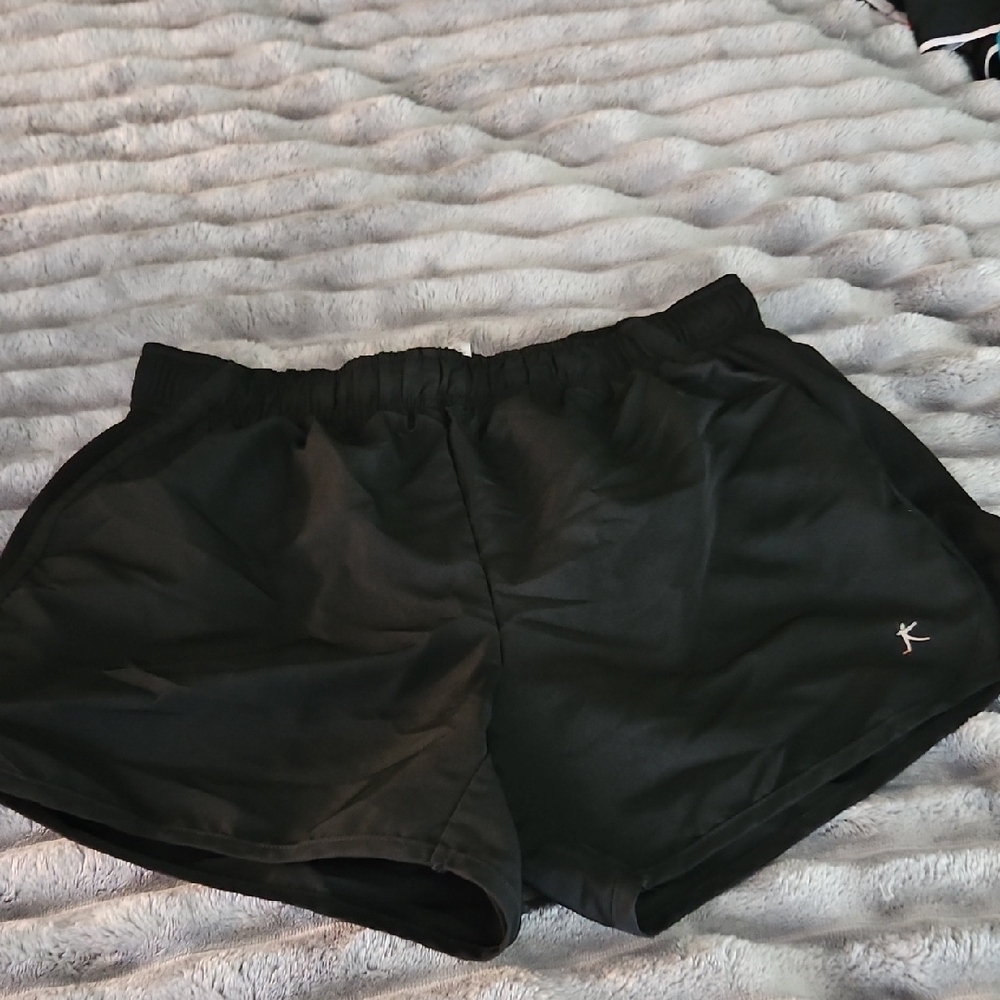 Danskin Now Black Athletic Shorts Lightweight Workout Essential
